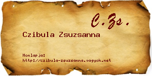 Czibula Zsuzsanna névjegykártya